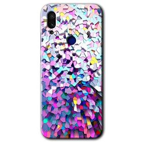 Xiaomi Redmi Note 7 Mosaic Fragments Colorfull Baskılı Uyumlu Silikon Kılıf