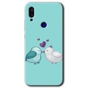 Xiaomi Redmi Note 7 Mutlu Kuşlar Baskılı Uyumlu Silikon Kılıf