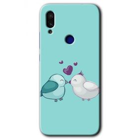 Xiaomi Redmi Note 7 Mutlu Kuşlar Baskılı Uyumlu Silikon Kılıf