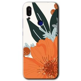 Xiaomi Redmi Note 7 Portakal Çiçeği Baskılı Uyumlu Silikon Kılıf