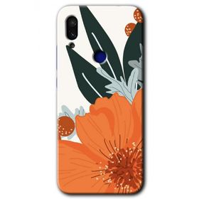 Xiaomi Redmi Note 7 Portakal Çiçeği Baskılı Uyumlu Silikon Kılıf
