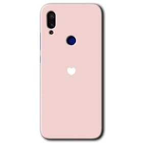 Xiaomi Redmi Note 7 Sade Kalp Baskılı Uyumlu Silikon Kılıf
