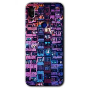 Xiaomi Redmi Note 7 Şehir Görünümü Baskılı Uyumlu Silikon Kılıf