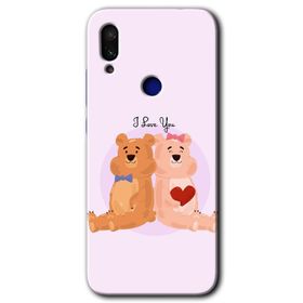 Xiaomi Redmi Note 7 Sevgili Ayıcık Baskılı Uyumlu Silikon Kılıf