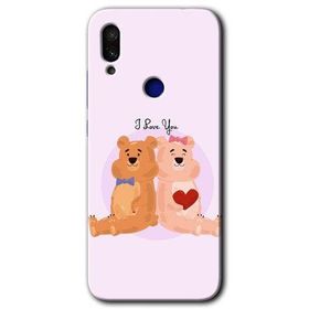Xiaomi Redmi Note 7 Sevgili Ayıcık Baskılı Uyumlu Silikon Kılıf