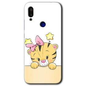 Xiaomi Redmi Note 7 Sevimli Kedi Baskılı Uyumlu Silikon Kılıf