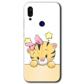 Xiaomi Redmi Note 7 Sevimli Kedi Baskılı Uyumlu Silikon Kılıf
