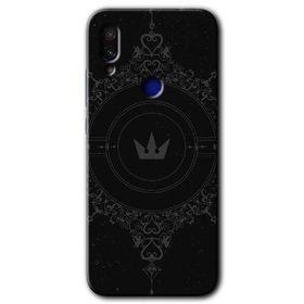 Xiaomi Redmi Note 7 Siyah Mandala 1 Baskılı Uyumlu Silikon Kılıf