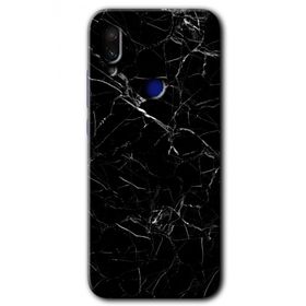 Xiaomi Redmi Note 7 Siyah Mermer Baskılı Uyumlu Silikon Kılıf