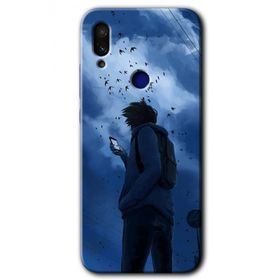Xiaomi Redmi Note 7 Sonbahar Yalnızlığı Baskılı Uyumlu Silikon Kılıf