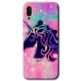 Xiaomi Redmi Note 7 Unicorn Kristal Baskılı Uyumlu Silikon Kılıf