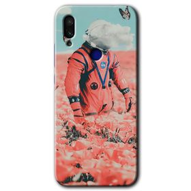 Xiaomi Redmi Note 7 Uzay Bahçesi Baskılı Uyumlu Silikon Kılıf