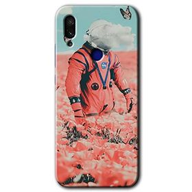 Xiaomi Redmi Note 7 Uzay Bahçesi Baskılı Uyumlu Silikon Kılıf