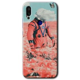 Xiaomi Redmi Note 7 Uzay Bahçesi Baskılı Uyumlu Silikon Kılıf