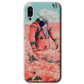 Xiaomi Redmi Note 7 Uzay Bahçesi Baskılı Uyumlu Silikon Kılıf