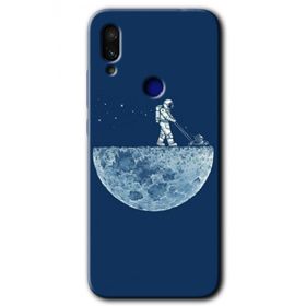 Xiaomi Redmi Note 7 Uzay İşçisi Baskılı Uyumlu Silikon Kılıf