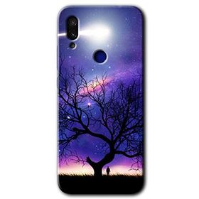 Xiaomi Redmi Note 7 Uzay Silüet Baskılı Uyumlu Silikon Kılıf