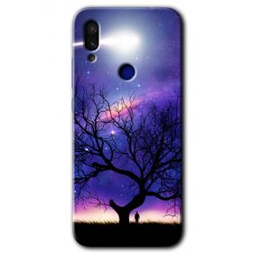 Xiaomi Redmi Note 7 Uzay Silüet Baskılı Uyumlu Silikon Kılıf