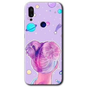 Xiaomi Redmi Note 7 Uzaylı Kız Baskılı Uyumlu Silikon Kılıf