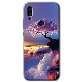 Xiaomi Redmi Note 7 Wash Red Wall Baskılı Uyumlu Silikon Kılıf