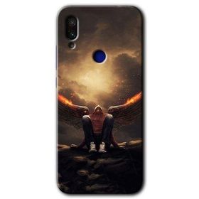 Xiaomi Redmi Note 7 Wings of Power Baskılı Uyumlu Silikon Kılıf