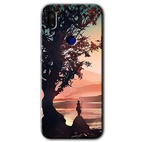 Xiaomi Redmi Note 7 Yalnız Savaşcı Baskılı Uyumlu Silikon Kılıf