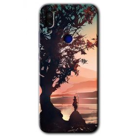 Xiaomi Redmi Note 7 Yalnız Savaşcı Baskılı Uyumlu Silikon Kılıf