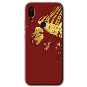 Xiaomi Redmi Note 7 Yarım Mermer Baskılı Uyumlu Silikon Kılıf