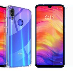 Xiaomi Redmi Note 7 Zore Fantastik Cam Ekran Koruyucu + Uyumlu Silikon Kılıf