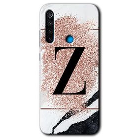 Xiaomi Redmi Note 8 Beyaz Mermer Desenli B Harfi Baskılı Uyumlu Silikon Kılıf