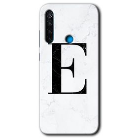Xiaomi Redmi Note 8 Beyaz Mermer Desenli F Harfi Baskılı Uyumlu Silikon Kılıf