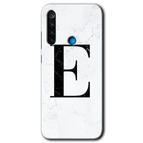 Xiaomi Redmi Note 8 Beyaz Mermer Desenli F Harfi Baskılı Uyumlu Silikon Kılıf