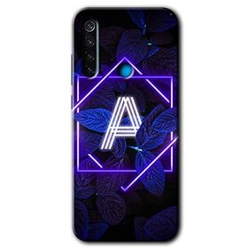 Xiaomi Redmi Note 8 Dark Neon Yaprak C Harfi Baskılı Uyumlu Silikon Kılıf