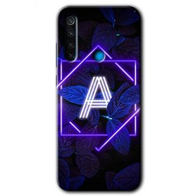 Xiaomi Redmi Note 8 Dark Neon Yaprak C Harfi Baskılı Uyumlu Silikon Kılıf