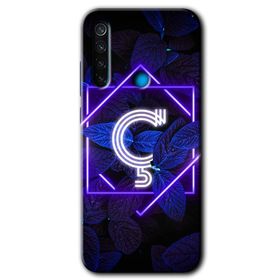 Xiaomi Redmi Note 8 Dark Neon Yaprak D Harfi Baskılı Uyumlu Silikon Kılıf