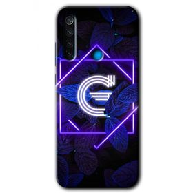 Xiaomi Redmi Note 8 Dark Neon Yaprak H Harfi Baskılı Uyumlu Silikon Kılıf