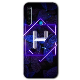 Xiaomi Redmi Note 8 Dark Neon Yaprak İ Harfi Baskılı Uyumlu Silikon Kılıf