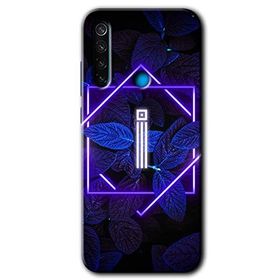 Xiaomi Redmi Note 8 Dark Neon Yaprak İ Harfi Baskılı Uyumlu Silikon Kılıf