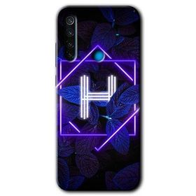 Xiaomi Redmi Note 8 Dark Neon Yaprak İ Harfi Baskılı Uyumlu Silikon Kılıf