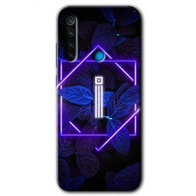 Xiaomi Redmi Note 8 Dark Neon Yaprak İ Harfi Baskılı Uyumlu Silikon Kılıf