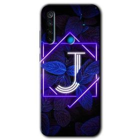 Xiaomi Redmi Note 8 Dark Neon Yaprak K Harfi Baskılı Uyumlu Silikon Kılıf
