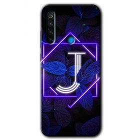 Xiaomi Redmi Note 8 Dark Neon Yaprak K Harfi Baskılı Uyumlu Silikon Kılıf