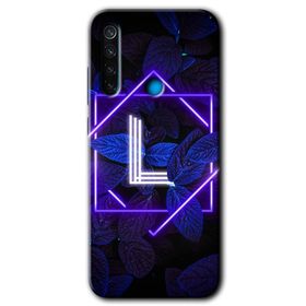Xiaomi Redmi Note 8 Dark Neon Yaprak M Harfi Baskılı Uyumlu Silikon Kılıf
