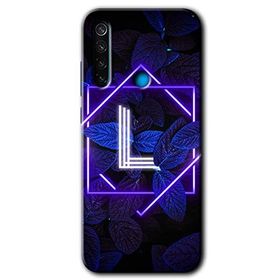 Xiaomi Redmi Note 8 Dark Neon Yaprak M Harfi Baskılı Uyumlu Silikon Kılıf