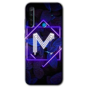 Xiaomi Redmi Note 8 Dark Neon Yaprak N Harfi Baskılı Uyumlu Silikon Kılıf