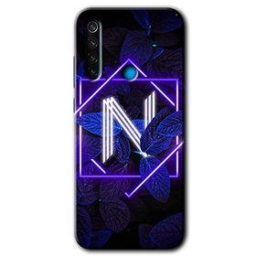 Xiaomi Redmi Note 8 Dark Neon Yaprak O Harfi Baskılı Uyumlu Silikon Kılıf