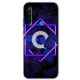 Xiaomi Redmi Note 8 Dark Neon Yaprak O Harfi Baskılı Uyumlu Silikon Kılıf