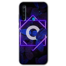 Xiaomi Redmi Note 8 Dark Neon Yaprak O Harfi Baskılı Uyumlu Silikon Kılıf