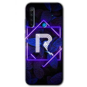 Xiaomi Redmi Note 8 Dark Neon Yaprak S Harfi Baskılı Uyumlu Silikon Kılıf