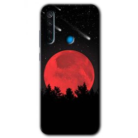 Xiaomi Redmi Note 8 Kanlı Ay Baskılı Uyumlu Silikon Kılıf